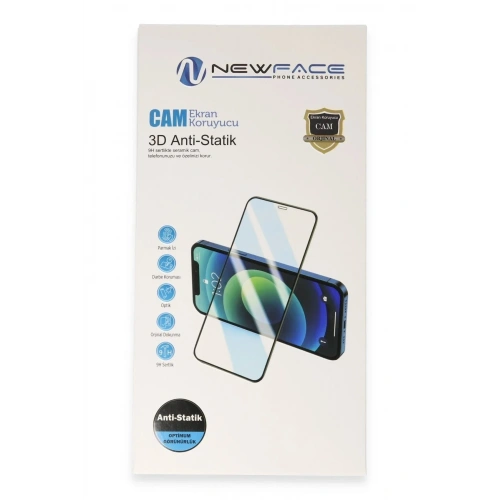 Mey İthalat®  iPhone 12 Pro 3D Antistatik Cam Ekran Koruyucu