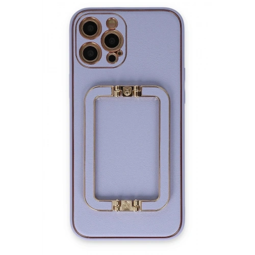 Mey İthalat®  iPhone 12 Pro Kılıf Coco Elit Kapak - Lila