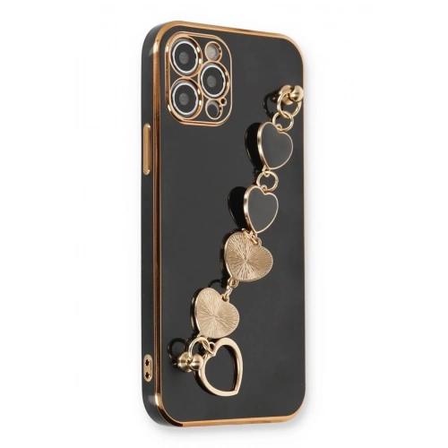 Mey İthalat®  iPhone 12 Pro Kılıf Esila Silikon - Siyah