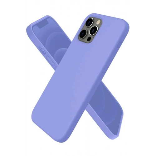 Mey İthalat®  iPhone 12 Pro Kılıf First Silikon - Mor