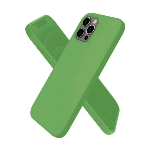 Mey İthalat®  iPhone 12 Pro Kılıf First Silikon - Yeşil