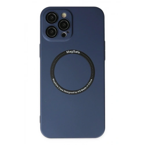Mey İthalat®  iPhone 12 Pro Kılıf Jack Magneticsafe Lens Silikon - Lacivert