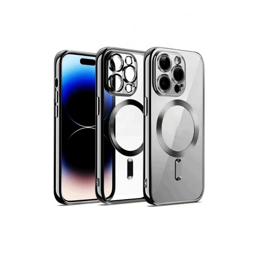 Mey İthalat®  iPhone 12 Pro Kılıf Kross Magneticsafe Kapak - Gümüş