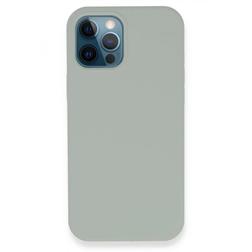 Mey İthalat®  iPhone 12 Pro Kılıf Lansman Legant Silikon - Açık Gri