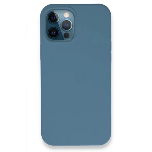 Mey İthalat®  iPhone 12 Pro Kılıf Lansman Legant Silikon - Açık Mavi
