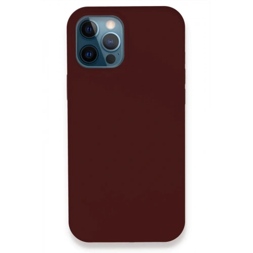 Mey İthalat®  iPhone 12 Pro Kılıf Lansman Legant Silikon - Bordo