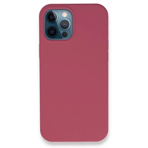 Mey İthalat®  iPhone 12 Pro Kılıf Lansman Legant Silikon - Fuşya