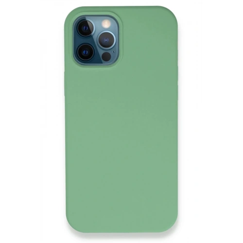 Mey İthalat®  iPhone 12 Pro Kılıf Lansman Legant Silikon - Yeşil