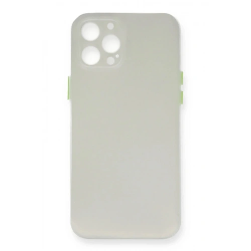 Mey İthalat®  iPhone 12 Pro Kılıf PP Ultra İnce Kapak - Beyaz