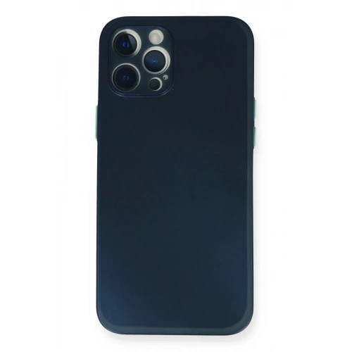 Mey İthalat®  iPhone 12 Pro Kılıf PP Ultra İnce Kapak - Mavi