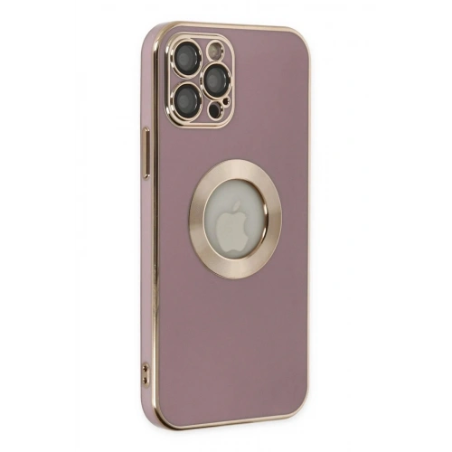Mey İthalat®  iPhone 12 Pro Kılıf Store Silikon - Mor