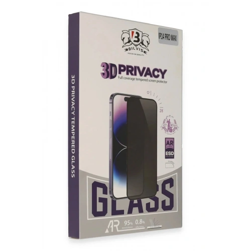Mey İthalat®  iPhone 12 Pro Max Bilvis 3D Hayalet Cam Ekran Koruyucu
