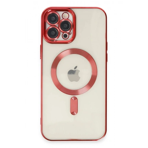 Mey İthalat®  iPhone 12 Pro Max Kılıf Kross Magneticsafe Kapak - Kırmızı