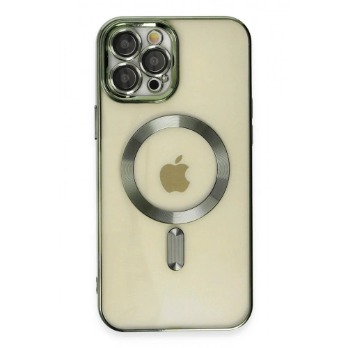 Mey İthalat®  iPhone 12 Pro Max Kılıf Kross Magneticsafe Kapak - Koyu Yeşil