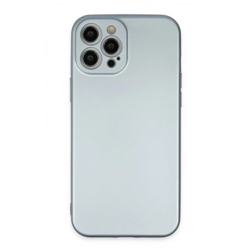 Mey İthalat®  iPhone 12 Pro Max Kılıf Nano içi Kadife Silikon - Sky Blue