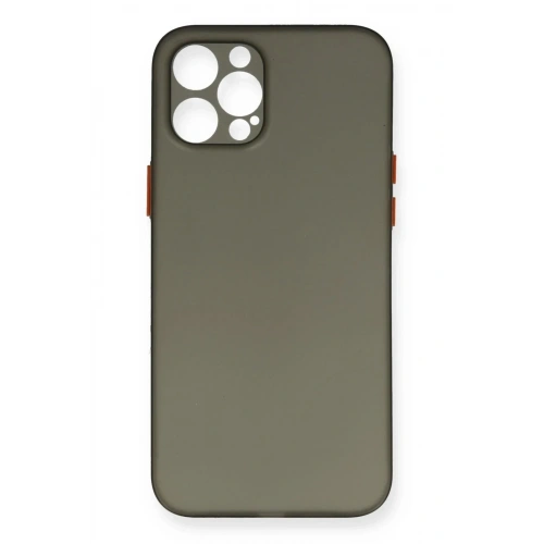 Mey İthalat®  iPhone 12 Pro Max Kılıf PP Ultra İnce Kapak - Gri