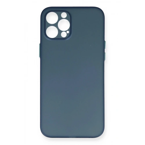Mey İthalat®  iPhone 12 Pro Max Kılıf PP Ultra İnce Kapak - Mavi