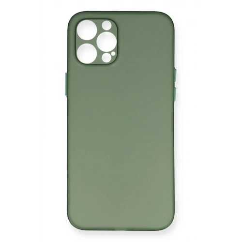 Mey İthalat®  iPhone 12 Pro Max Kılıf PP Ultra İnce Kapak - Yeşil