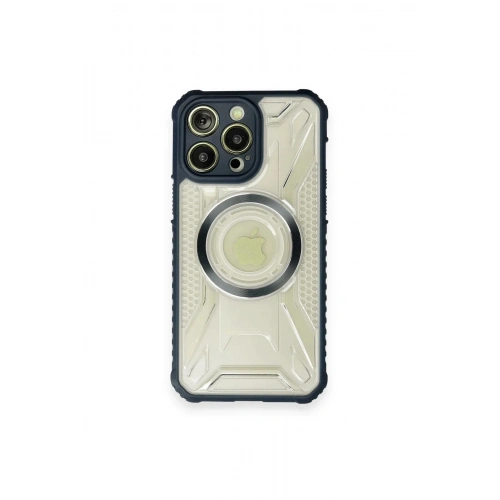 Mey İthalat®  iPhone 12 Pro Max Kılıf Prag Magneticsafe Kapak - Lacivert