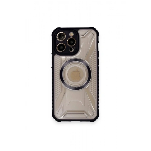 Mey İthalat®  iPhone 12 Pro Max Kılıf Prag Magneticsafe Kapak - Siyah