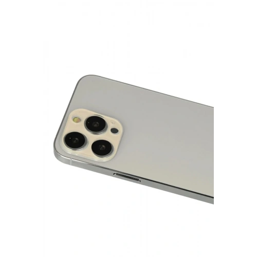 Mey İthalat®  iPhone 12 Pro Rainbow Kamera Lens Koruma Cam - Gold