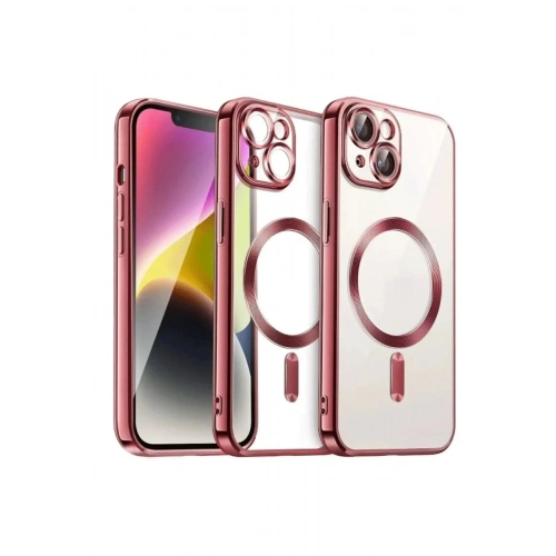 Mey İthalat®  iPhone 13 Kılıf Kross Magneticsafe Kapak - Kırmızı