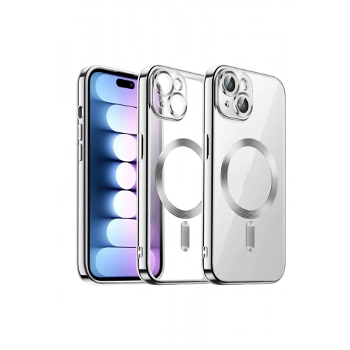 Mey İthalat®  iPhone 13 Kılıf Kross Magneticsafe Kapak - Titan Gri