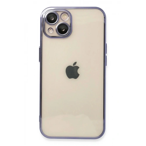 Mey İthalat®  iPhone 13 Kılıf  Lensli Silikon - Mor