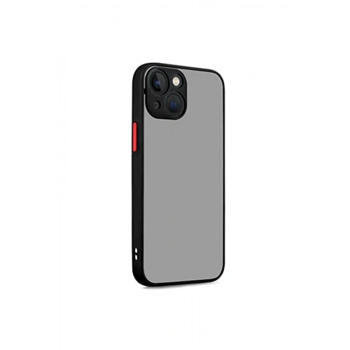 Mey İthalat®  iPhone 13 Kılıf Montreal Silikon Kapak - Siyah