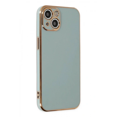Mey İthalat®  iPhone 13 Kılıf Volet Silikon - Açık Yeşil