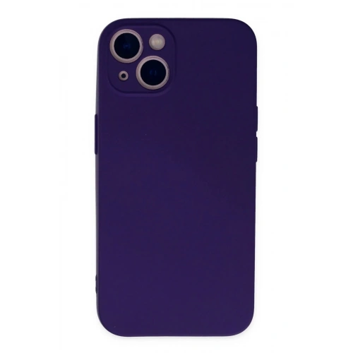 Mey İthalat®  iPhone 13 Mini Kılıf Nano içi Kadife Silikon - Mor