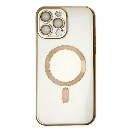 Mey İthalat®  iPhone 13 Pro Kılıf Kross Magneticsafe Kapak - Gold