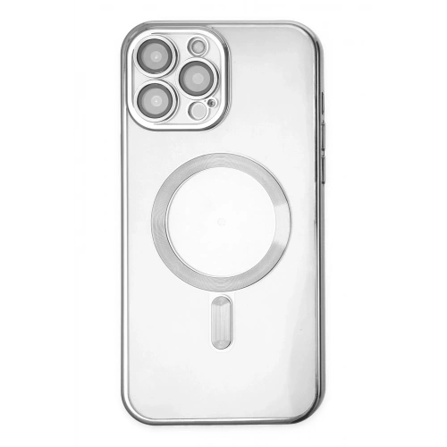 Mey İthalat®  iPhone 13 Pro Kılıf Kross Magneticsafe Kapak - Gümüş