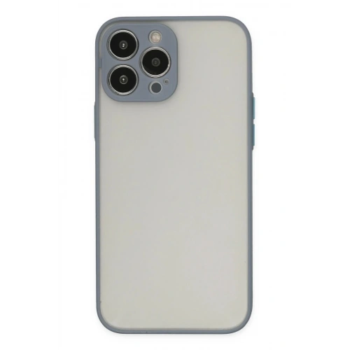 Mey İthalat®  iPhone 13 Pro Kılıf Montreal Silikon Kapak - Gri