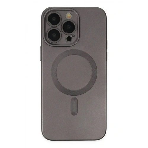 Mey İthalat®  iPhone 13 Pro Kılıf Moshi Lens Magneticsafe Silikon - Füme