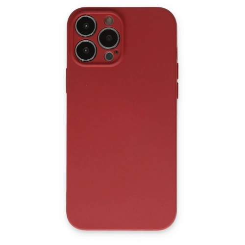 Mey İthalat®  iPhone 13 Pro Kılıf Nano içi Kadife Silikon - Kiremit