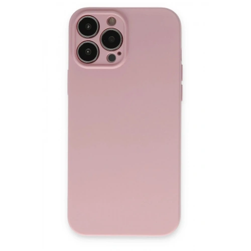 Mey İthalat®  iPhone 13 Pro Kılıf Nano içi Kadife Silikon - Pembe