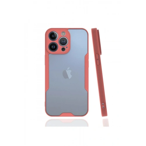 Mey İthalat®  iPhone 13 Pro Kılıf Platin Silikon - Pembe