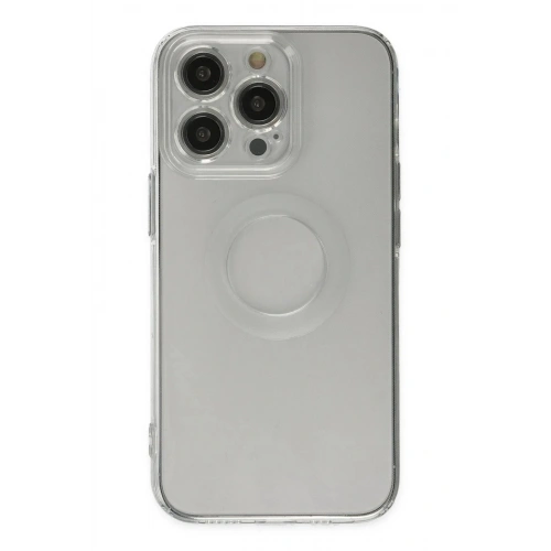 Mey İthalat®  iPhone 13 Pro Kılıf Santa Lens Silikon - Şeffaf