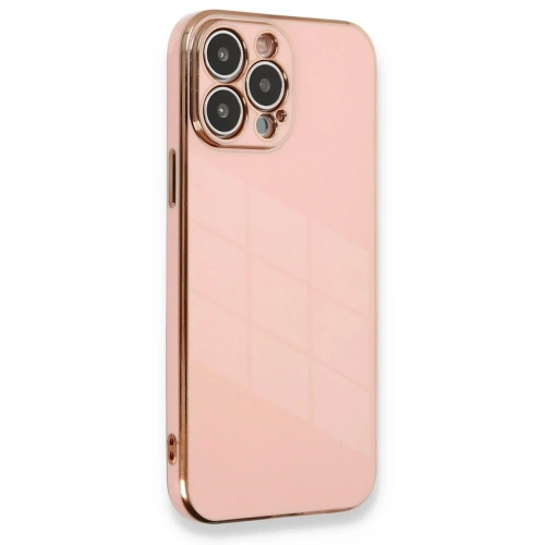 Mey İthalat®  iPhone 13 Pro Kılıf Volet Silikon - Pembe