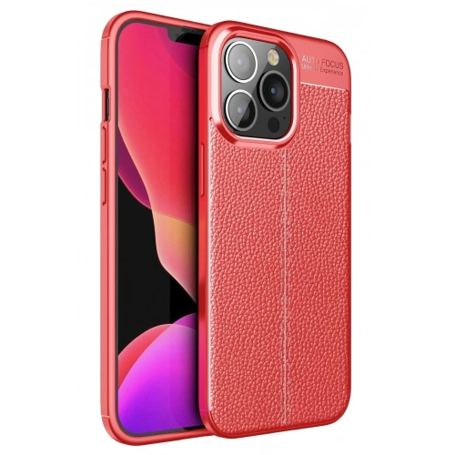 Mey İthalat®   iPhone 13 Pro Max Kılıf Auto Focus Kapak - Kırmızı