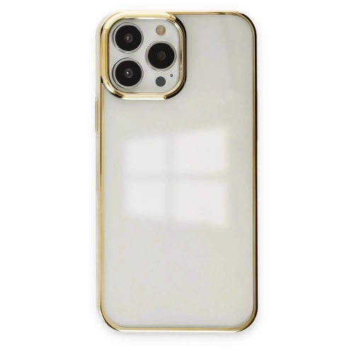 Mey İthalat®  iPhone 13 Pro Max Kılıf Element Silikon - Gold