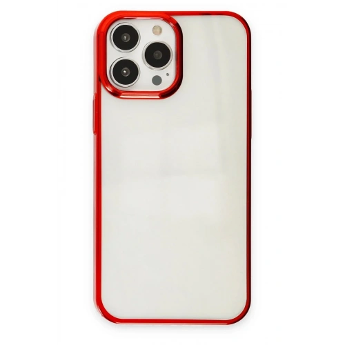 Mey İthalat®  iPhone 13 Pro Max Kılıf Element Silikon - Kırmızı