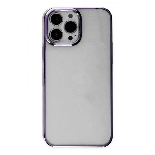 Mey İthalat®  iPhone 13 Pro Max Kılıf Element Silikon - Mor