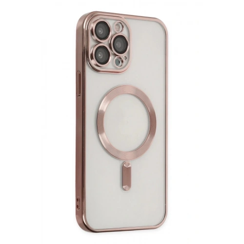 Mey İthalat®  iPhone 13 Pro Max Kılıf Kross Magneticsafe Kapak - Rose