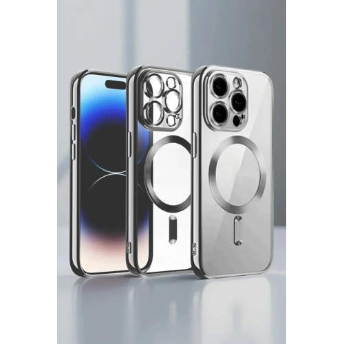 Mey İthalat®  iPhone 13 Pro Max Kılıf Kross Magneticsafe Kapak - Titan Gri