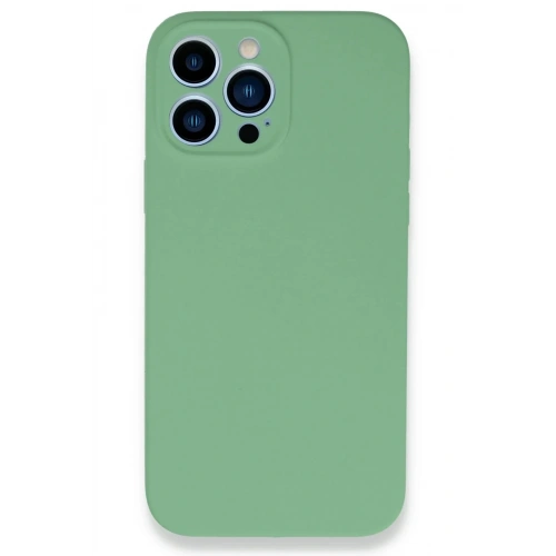 Mey İthalat®  iPhone 13 Pro Max Kılıf Lansman Legant Silikon - Yeşil