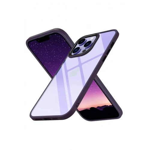 Mey İthalat®  iPhone 13 Pro Max Kılıf Power Silikon - Mor