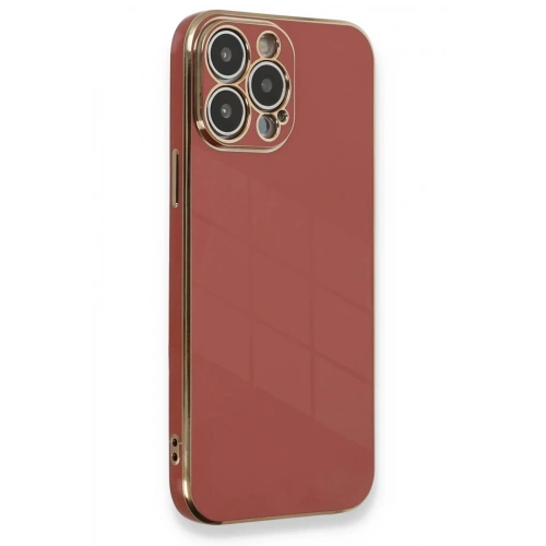 Mey İthalat®  iPhone 13 Pro Max Kılıf Volet Silikon - Kırmızı