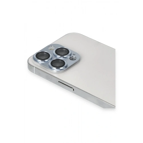 Mey İthalat®  iPhone 13 Pro Max Pers Alüminyum Kamera Lens - Sierra Blue